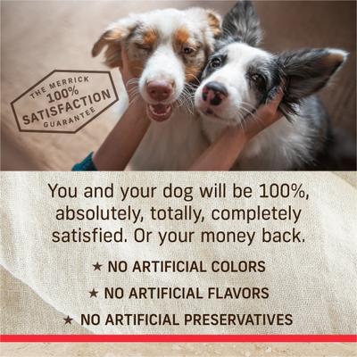 Show full view: Merrick Classic Healthy Grains Real Beef + Brown Rice Recipe with Ancient Grains Adult Dry Dog Food, 12-lb bag slide 8 of 12