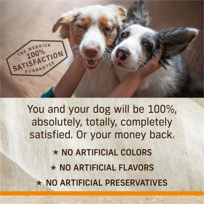 Show full view: Merrick Classic Healthy Grains Real Chicken + Brown Rice Recipe with Ancient Grains Adult Dry Dog Food, 33-lb bag slide 8 of 12