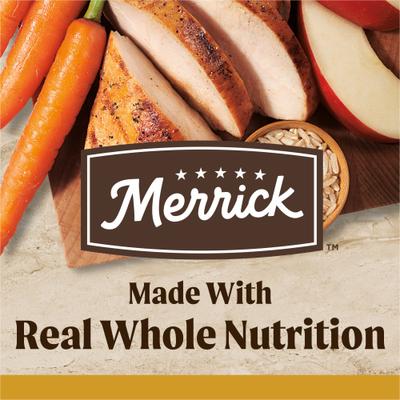 Show full view: Merrick Classic Healthy Grains Real Chicken + Brown Rice Recipe with Ancient Grains Adult Dry Dog Food, 33-lb bag slide 5 of 12