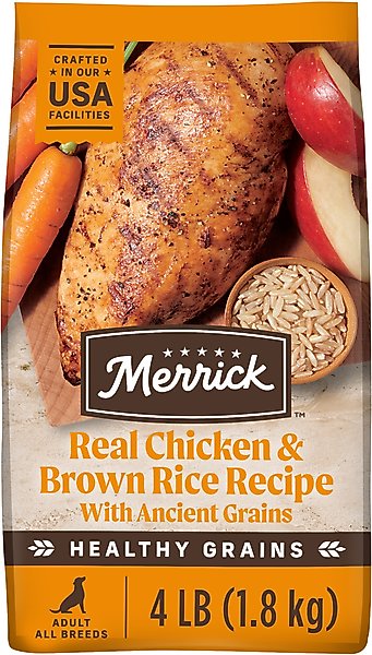 Merrick Classic Healthy Grains Real Chicken + Brown Rice Recipe with Ancient Grains Adult Dry Dog Food Merrick Classic Healthy Grains Real Chicken + Brown Rice Recipe with Ancient Grains Adult Dry Dog Food
