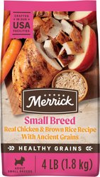 Merrick Classic Healthy Grains Small Breed Recipe Adult Dry Dog Food, 4-lb bag