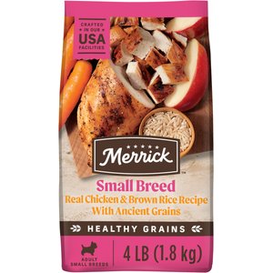 Merrick Classic Healthy Grains Small Breed Recipe Adult Dry Dog Food, 4-lb bag