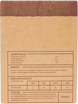 Show full view: Merrick Fresh Kisses Double-Brush Mint Breath Strip Infused Medium Dental Dog Treats, 30 count slide 3 of 12