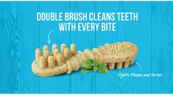 Merrick Fresh Kisses Double-Brush Mint Breath Strip Infused Small Dental Dog Treats, 15 count slide 2 of 8