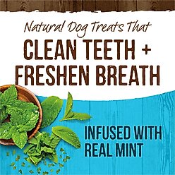 Merrick Fresh Kisses Double-Brush Mint Breath Strip Infused X-Small Dental Dog Treats, 106 count slide 2 of 8