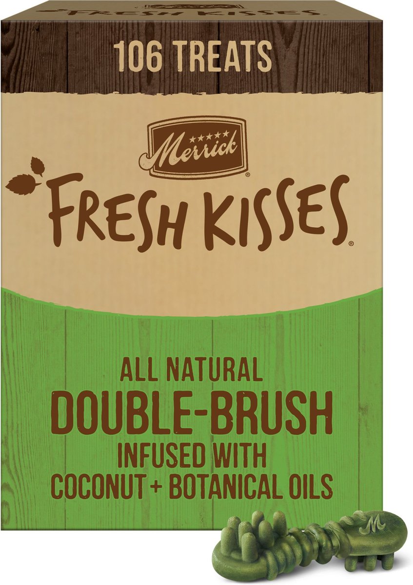 Merrick Fresh Kisses Infused with Coconut Oil & Botanicals Extra Small Dental Dog Treats