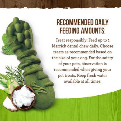 Show full view: Merrick Fresh Kisses Infused with Coconut Oil & Botanicals Extra Small Dental Dog Treats, 106 count slide 8 of 11