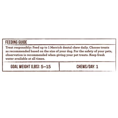 Show full view: Merrick Fresh Kisses Infused with Coconut Oil & Botanicals Extra Small Dental Dog Treats, 33 count slide 9 of 11