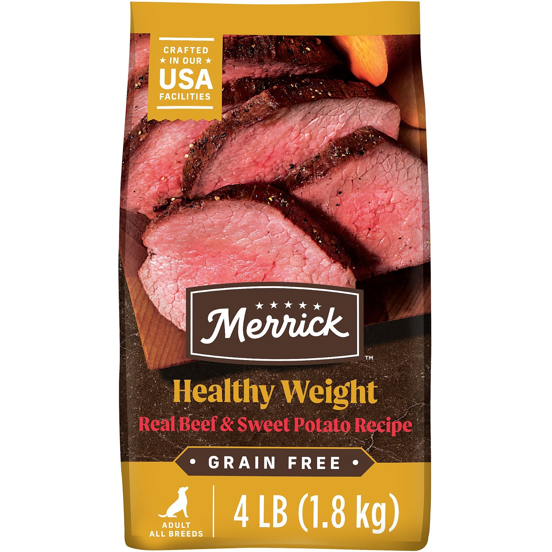Merrick Grain-Free Dry Dog Food Healthy Weight Recipe, 4-lb bag