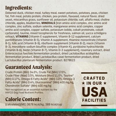 Show full view: Merrick Grain-Free Dry Dog Food Real Duck & Sweet Potato Recipe, 4-lb bag slide 7 of 12