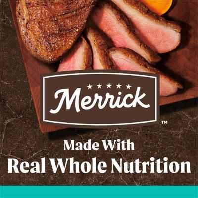 Show full view: Merrick Grain-Free Dry Dog Food Real Duck & Sweet Potato Recipe, 4-lb bag slide 5 of 12