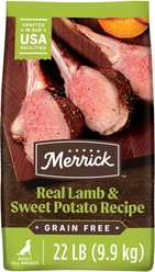 Merrick Grain-Free Dry Dog Food Real Lamb & Sweet Potato Recipe, 22-lb bag slide 1 of 8