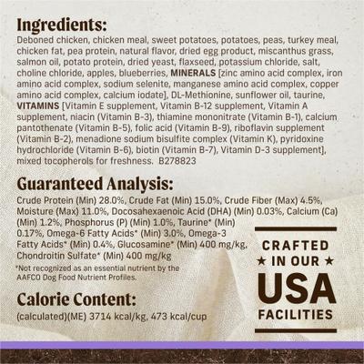 Show full view: Merrick Grain-Free Dry Puppy Food Real Chicken & Sweet Potato Recipe, 10-lb bag slide 6 of 11