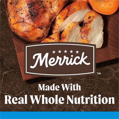 Show full view: Merrick Grain-Free Large Breed Dry Dog Food Real Chicken & Sweet Potato Recipe, 22-lb bag slide 5 of 12