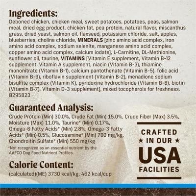 Show full view: Merrick Grain-Free Large Breed Dry Dog Food Real Chicken & Sweet Potato Recipe, 22-lb bag slide 7 of 12