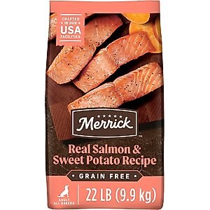 Merrick Power Bites Real Salmon Recipe Grain-Free Soft & Chewy Dog Treats