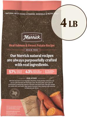 Merrick Grain-Free Chicken-Free Real Salmon & Sweet Potato Recipe Dry Dog Food