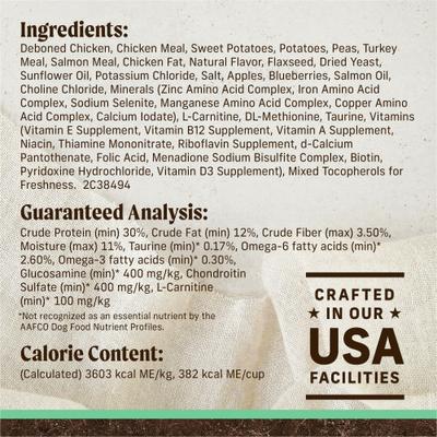 Show full view: Merrick Grain-Free Senior Dry Dog Food Real Chicken & Sweet Potato Recipe, 22-lb bag slide 7 of 12