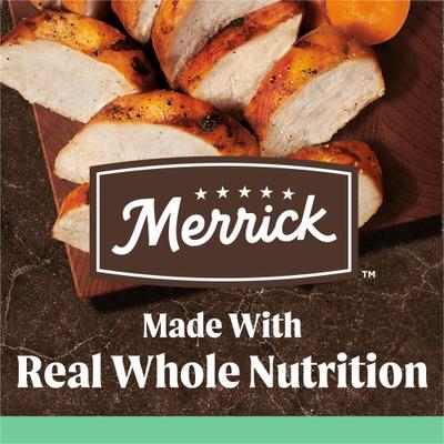 Show full view: Merrick Grain-Free Senior Dry Dog Food Real Chicken & Sweet Potato Recipe, 4-lb bag slide 5 of 12