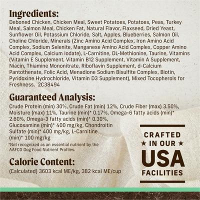 Show full view: Merrick Grain-Free Senior Dry Dog Food Real Chicken & Sweet Potato Recipe, 4-lb bag slide 7 of 12