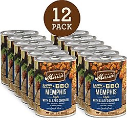 Merrick Grain-Free Wet Dog Food Slow-Cooked BBQ Memphis Style with Glazed Chicken, 12.7-oz can, case of 12 slide 2 of 8