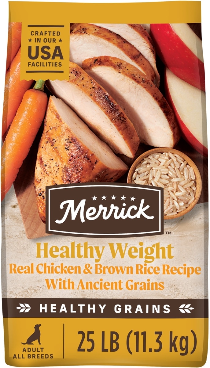 MERRICK Healthy Grains Healthy Weight Recipe Dry Dog Food, 25-lb