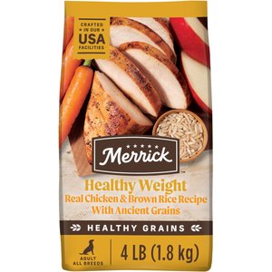 Merrick Healthy Grains Healthy Weight Recipe Dry Dog Food, 4-lb bag