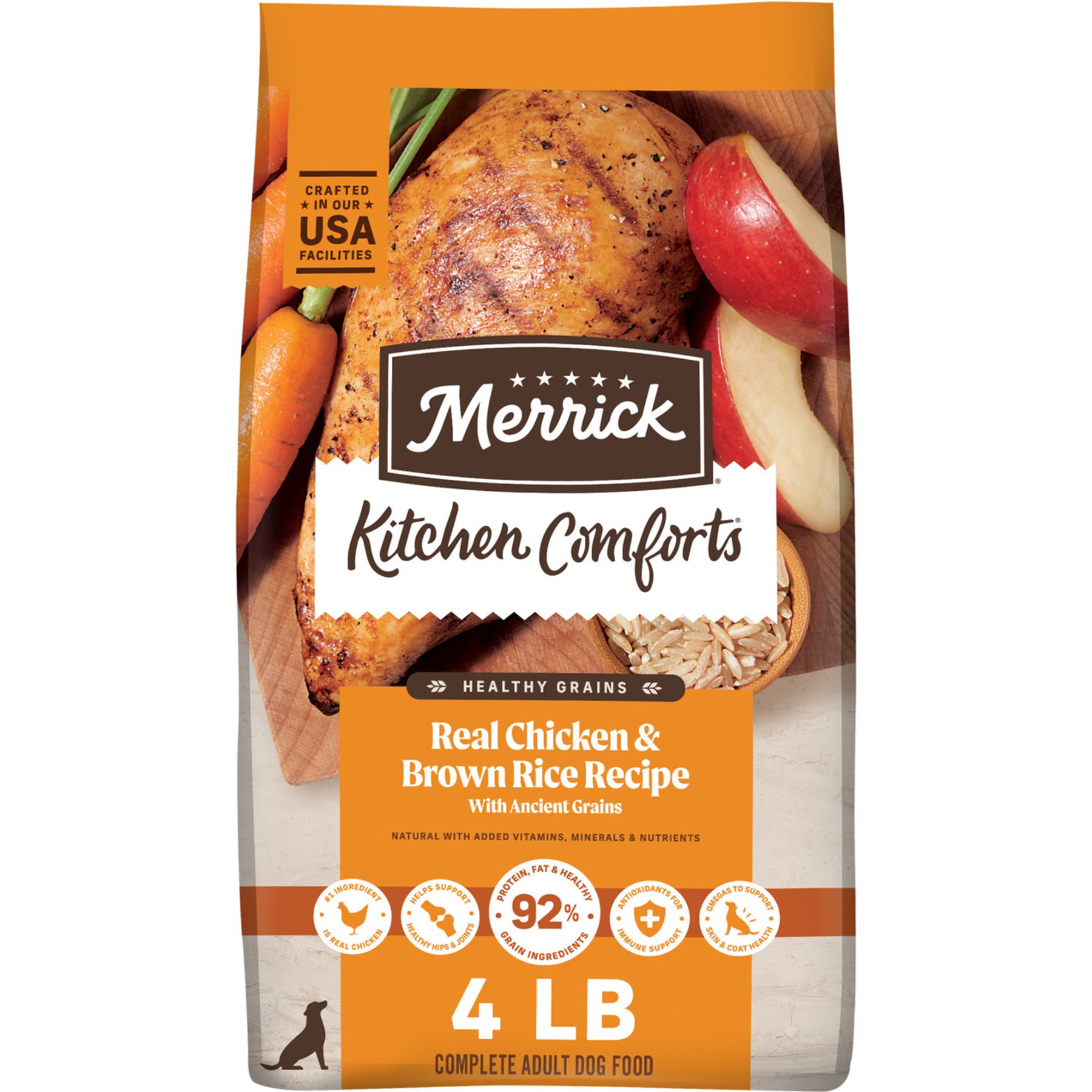 Merrick Classic Real Chicken + Peas with Ancient Grains Dog Food, 4-lb