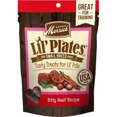Merrick Lil' Plates Bitty Beef Recipe Grain-Free Dog Treats, 5-oz bag