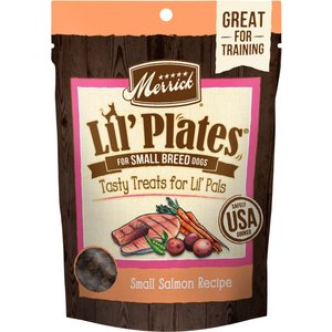 Merrick Lil' Plates Small Salmon Recipe Grain-Free Dog Treats, 5-oz bag