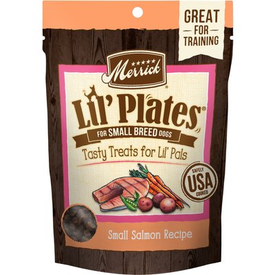 Merrick Merrick Lil' Plates Small Salmon Recipe Grain-Free Dog Treats, 5-oz bag