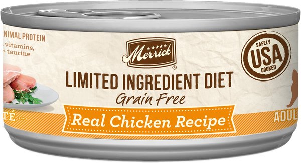 Merrick Limited Ingredient Diet Grain-Free Real Turkey Pate Recipe Canned Cat Food, 5-oz, case of 24 Merrick Limited Ingredient Diet Grain-Free Real Turkey Pate Recipe Canned Cat Food, 5-oz, case of 24