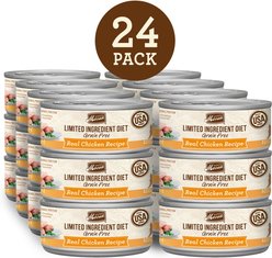 Merrick Limited Ingredient Diet Grain-Free Real Chicken Pate Recipe Canned Cat Food, 5-oz, case of 24 slide 2 of 9