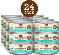Merrick Limited Ingredient Diet Grain-Free Real Duck Pate Recipe Canned Cat Food, 5-oz, case of 24 slide 2 of 9