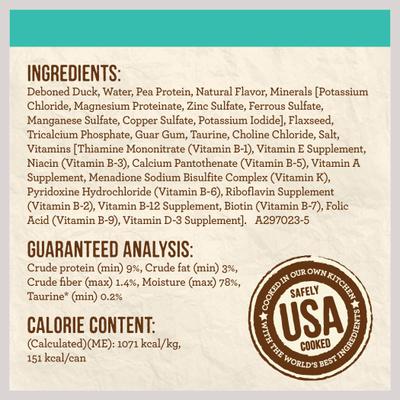 Show full view: Merrick Limited Ingredient Diet Grain-Free Real Duck Pate Recipe Canned Cat Food, 5-oz, case of 24 slide 6 of 13