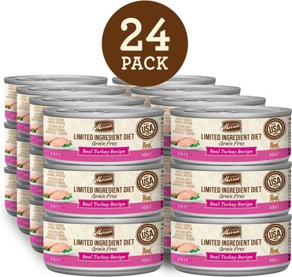 Show full view: Merrick Limited Ingredient Diet Grain-Free Turkey Canned Cat Food, 2.75-oz, case of 24 slide 3 of 13