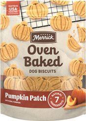 Merrick Oven Baked Pumpkin Patch with Real Pumpkin Dog Treats, 11-oz bag