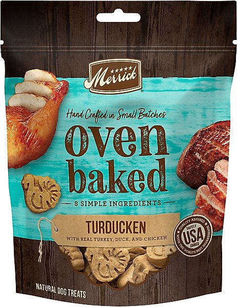 Merrick Oven Baked Turducken with Real Turkey, Duck & Chicken Dog Treats