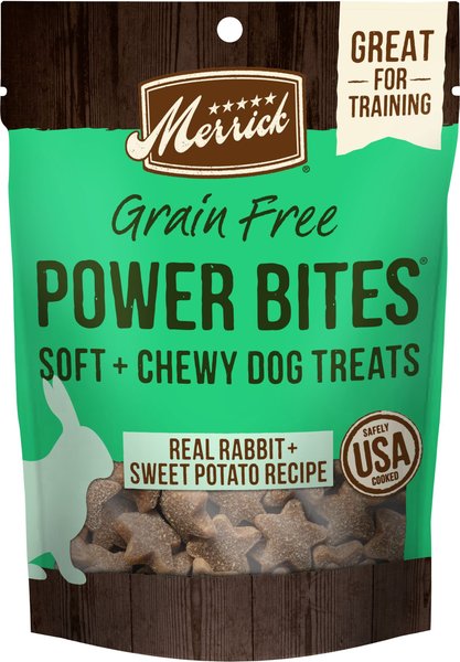 Merrick Power Bites Grain Free Rabbit Recipe Dog Treats