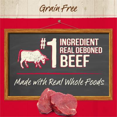 Show full view: Merrick Purrfect Bistro Beef Pate Grain-Free Canned Cat Food, 3-oz can, case of 3 slide 6 of 13