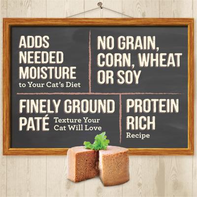 Show full view: Merrick Purrfect Bistro Beef Pate Grain-Free Canned Cat Food, 3-oz, case of 24 slide 4 of 13