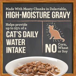 Merrick Purrfect Bistro Bon Appetits Grain-Free Turkey Recipe Chunks in Gravy Adult Cat Food Pouches, 3-oz, case of 24 slide 2 of 7