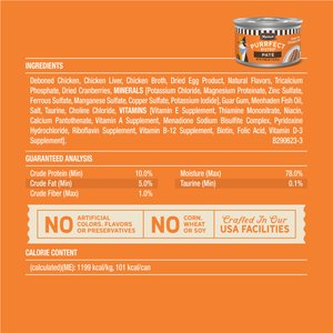 Merrick Purrfect Bistro Grain-Free Chicken Pate Canned Cat Food, 3-oz, case of 24