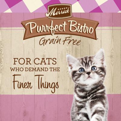 Show full view: Merrick Purrfect Bistro Grain-Free Healthy Kitten Recipe Dry Cat Food, 7-lb bag slide 4 of 13