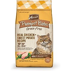 Merrick Purrfect Bistro Grain-Free Real Chicken + Sweet Potato Recipe Adult Dry Cat Food, 4-lb bag