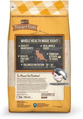 Show full view: Merrick Purrfect Bistro Grain-Free Real Chicken + Sweet Potato Recipe Adult Dry Cat Food, 7-lb bag slide 3 of 13