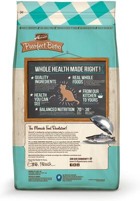 Show full view: Merrick Purrfect Bistro Grain-Free Real Salmon + Sweet Potato Recipe Adult Dry Cat Food, 12-lb bag slide 3 of 13