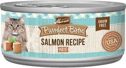 Merrick Purrfect Bistro Grain-Free Salmon Pate Canned Cat Food, 3-oz, case of 24