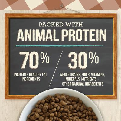 Show full view: Merrick Purrfect Bistro Healthy Grains Real Salmon + Brown Rice Recipe Adult Dry Cat Food, 4-lb bag slide 9 of 13