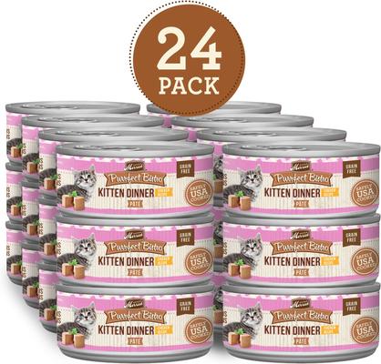 Show full view: Merrick Purrfect Bistro Kitten Dinner Grain-Free Canned Cat Food, 5.5-oz, case of 24 slide 3 of 13
